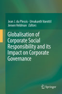 Globalisation of Corporate Social Responsibility and its Impact on Corporate Governance Pdf/ePub eBook