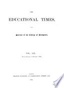 The Educational Times, and Journal of the College of Preceptors