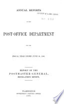 Annual Report Of The Postmaster General
