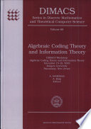 Algebraic Coding Theory And Information Theory