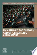 2D Materials for Photonic and Optoelectronic Applications Book