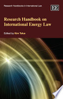 Research Handbook on International Energy Law Book