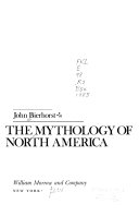 The Mythology of North America Book