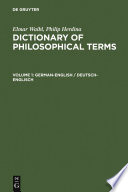Dictionary of Philosophical Terms