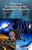 Effective Surveillance for Homeland Security Book