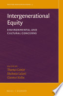 Intergenerational Equity Book PDF