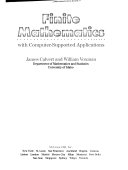 Finite Mathematics with Computer supported Applications