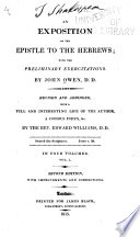 An Exposition of the Epistle to the Hebrews Book
