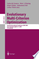 Evolutionary Multi Criterion Optimization Book