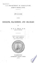 Food of the Bobolink, Blackbirds, and Grackles