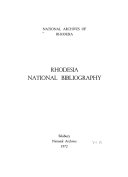 Rhodesia National Bibliography