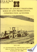 Methods of Quickly Vegetating Soils of Low Productivity  Construction Activities