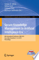 Secure Knowledge Management In Artificial Intelligence Era Book
