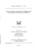 Heat and Blast Effects of Current-type Jet Aircraft on Airfield Pavements