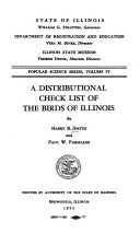 A Distributional Check List of the Birds of Illinois