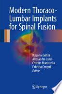Modern Thoraco Lumbar Implants for Spinal Fusion Book