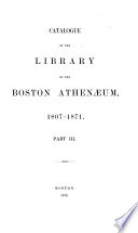 Catalogue     1807 1871 Book