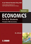 Economics for B.A. Students Semester I ( As per NEP) UP, 1/e
