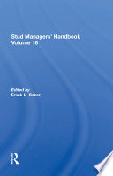 Stud Managers  Handbook  Vol  18 Book