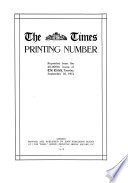 The Times Printing Number Book