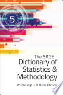 The SAGE Dictionary of Statistics   Methodology