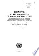 Committee on the Elimination of Racial Discrimination and the Progress Made Towards the Achievement of the Objectives of the International Convention on the Elimination of All Forms of Racial Discrimination