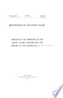 Restoration of the White House PDF Book By N.a