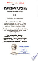 Statutes of California and Digests of Measures Book