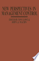 New Perspectives In Management Control