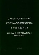 Land Rover Military 101 1 Tonne Workshop Manual