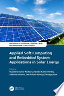 Applied Soft Computing and Embedded System Applications in Solar Energy Book