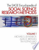 The SAGE Encyclopedia of Social Science Research Methods Book