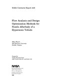 Flow Analysis and Design Optimization Methods for Nozzle Afterbody of a Hypersonic Vehicle