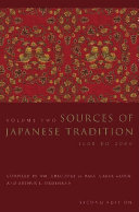 Sources of Japanese Tradition