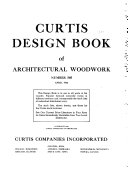 Curtis Design Book of Architectural Woodwork  Number 505