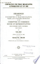 Corporation for Public Broadcasting Authorization Act of 1999