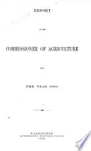 Report of the Commissioner of Agriculture for the Year