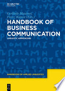 Handbook of Business Communication