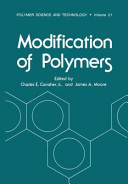 Modification of Polymers Book