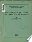 The Hydrology of a Small Area Near Auburn, Alabama
