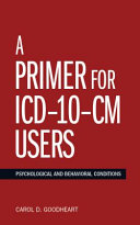 A Primer for ICD 10 CM Users Book