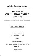 The Code of Civil Procedure (V of 1908)