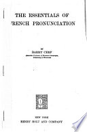 The Essentials of French Pronunciation Book