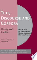 Text  Discourse and Corpora