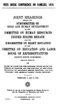 Hearings, Reports and Prints of the Senate Committee on Human Resources