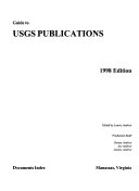 Guide to USGS Publications