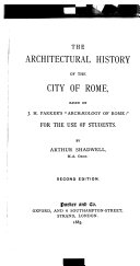 The Architeftural History of the City of Rome