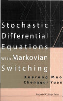 Stochastic Differential Equations With Markovian Switching Pdf/ePub eBook