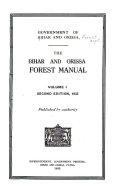 The Bihar and Orissa Forest Manual