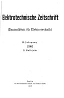 ETZ: Elektrotechnische Zeitschrift
